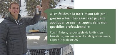 Curdin Taisch à propos ses études en Siences forestières