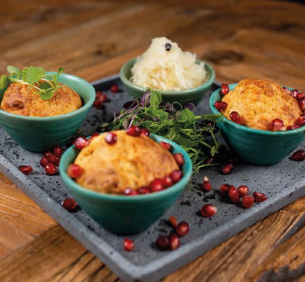 Muffins à la choucroute avec fromage à raclette